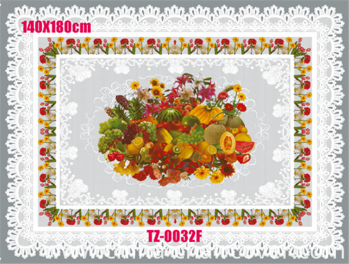 Wholesale China Factory High Quality All in One Independent Design (TZ-0005) Printed Transparent Tablecloth 140*180cm